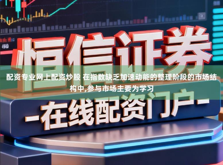配资专业网上配资炒股 在指数缺乏加速动能的整理阶段的市场结构中,参与市场主要为学习